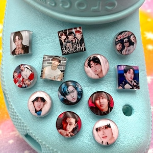 3racha Stray Kids Skz Bangchan Changbin Han Producer Unit Kpop Photo Shoe Charm by TheuwuSnail