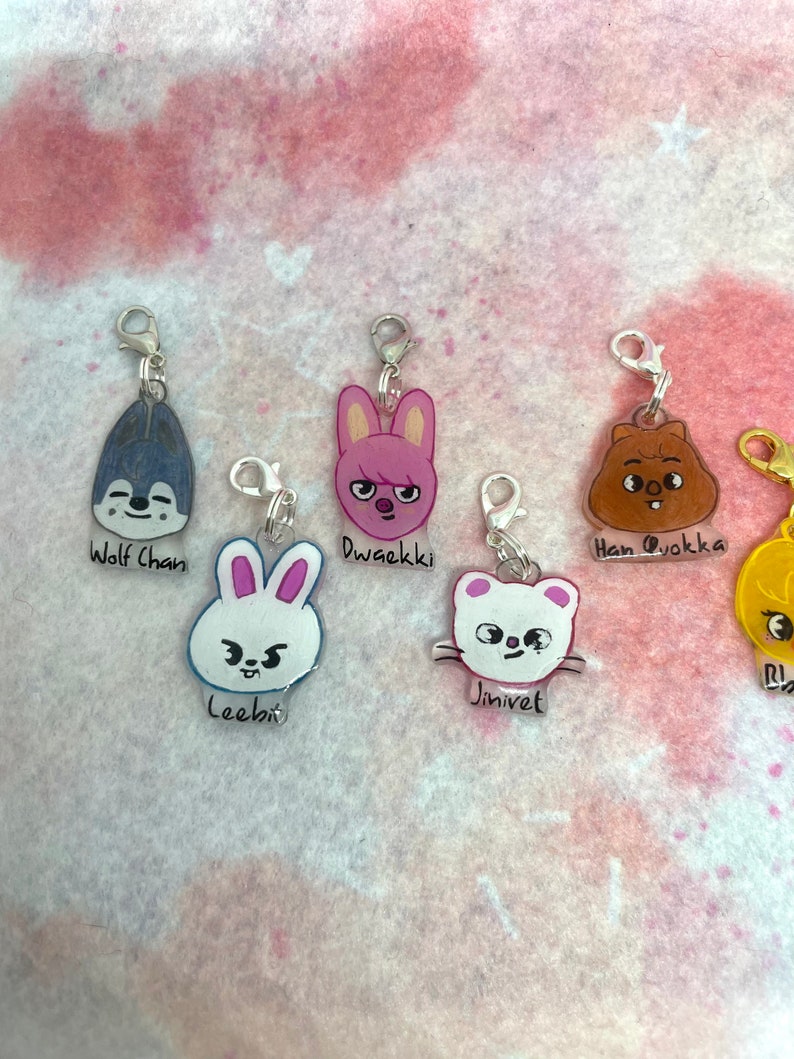 Skzoo Heads Stray Kids Skz Kpop Charm Zipper Pull Phone Charm - Etsy