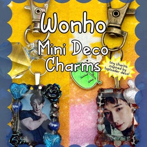 Mini amuletos decorativos de Kpop Wonho de TheuwuSnail