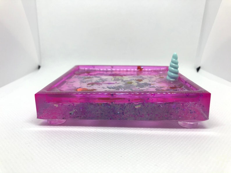 Drippy Holographic Unicorn Trinket Tray by The uwu Snail