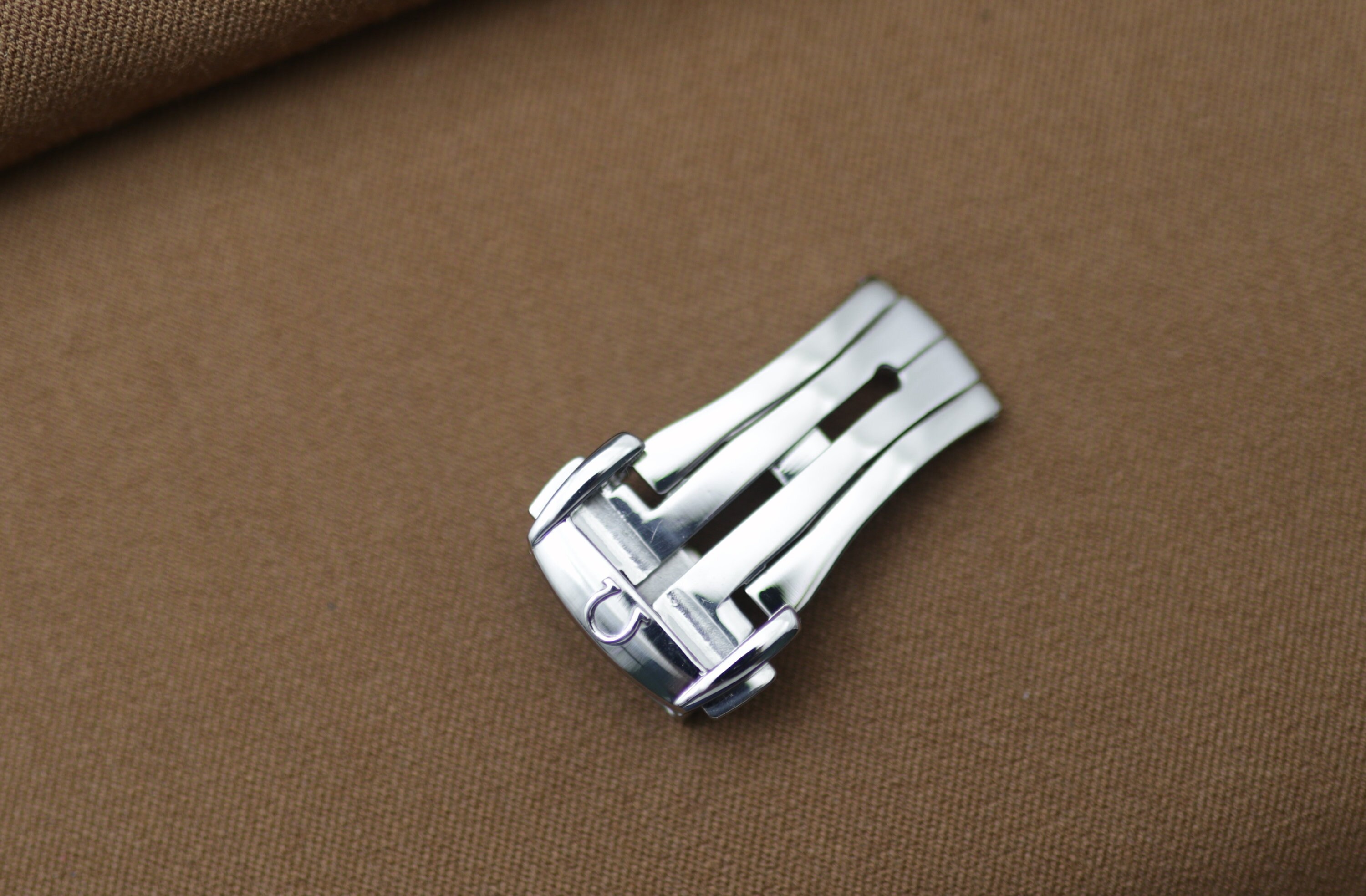 16mm Omega Deployment Clasp Polished Silver Stainless Steel Etsy