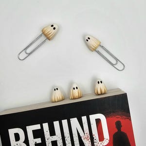 Spooky ghost bookmark - Cute halloween page marker