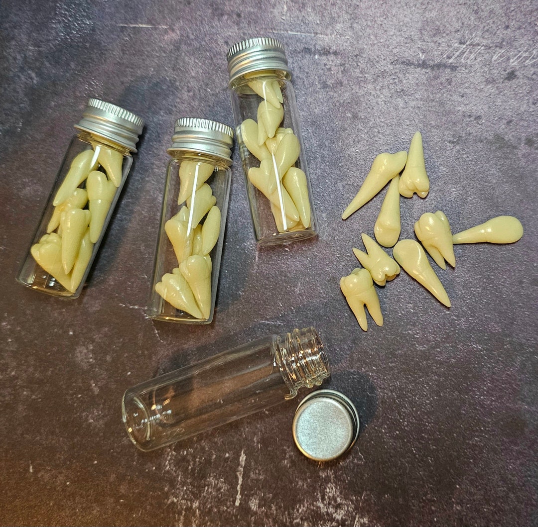Teeth In Jar Jar of Teeth Glow in the Dark - Etsy