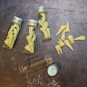 Jar of teeth glow in the dark
