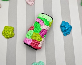Chewed Gum Lighter Sleeve pink and green