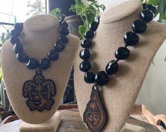 Chamorro Kukui Nut Lei – Guamanische Anhänger-Halskette