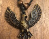 Traditionally Polynesian Handcrafted Io Hawk or Eagle Adjustable Necklace