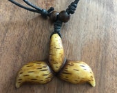 Beautiful Authentically Handmade Polynesian Whale Tail Adjustable Necklace