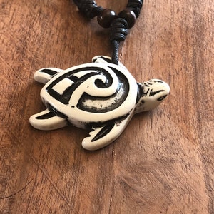 Polynesian Maori New Zealand Style Honu or Sea Turtle Adjustable Necklace