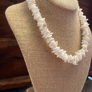 The Original White Chipped Puka Shell Necklace - Popular Preppy Boho Style