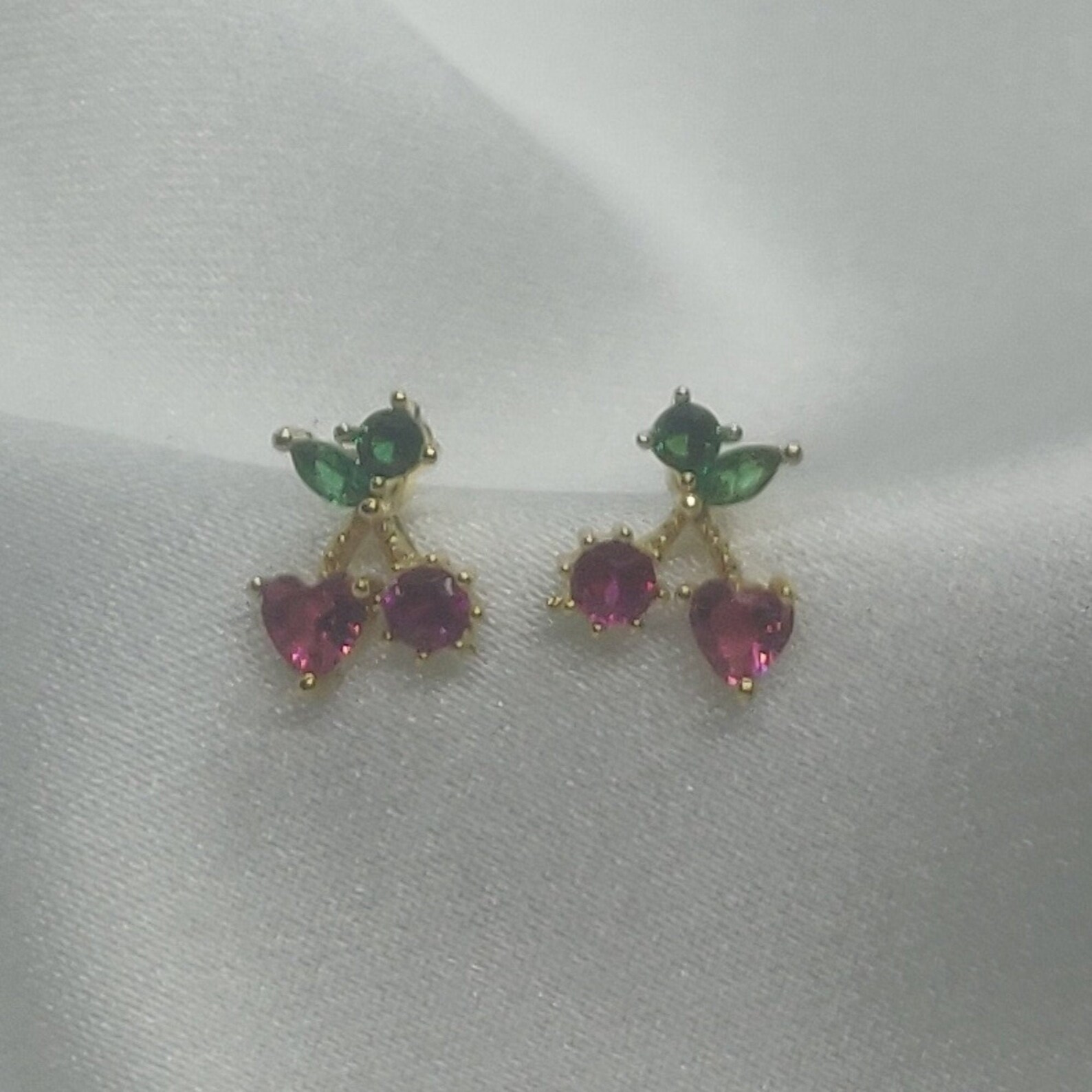 delicate gold earrings