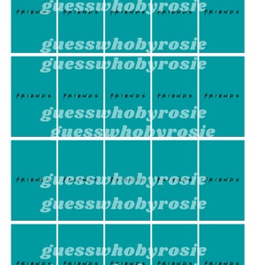 Printable Guess Who? Cards - FRIENDS Edition - Etsy