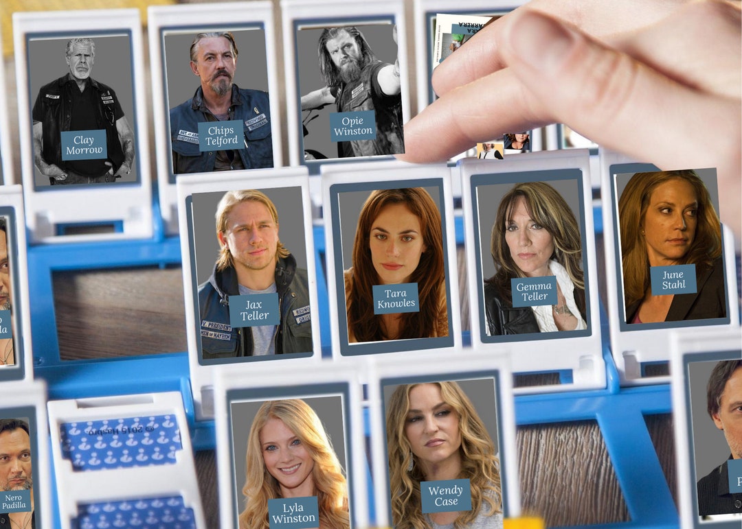 Printable Guess Who? Cards Sons of Anarchy Edition - Main Image