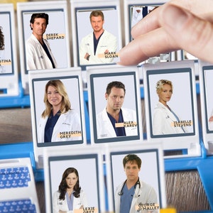 Afdrukbaar Raad eens wie? Kaarten - GREY'S ANATOMY-editie