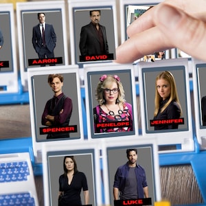 Afdrukbaar Raad eens wie? Kaarten - Criminal Minds-editie