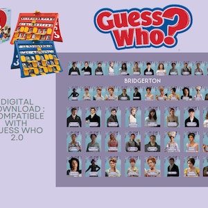 Può includere: Un download digitale del popolare gioco da tavolo Guess Who? con personaggi della serie Netflix Bridgerton. Il download è compatibile con il gioco Guess Who 2.0.