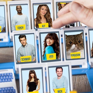 Druckvorlage Rate mal, wer? Karten - NEW GIRL Edition