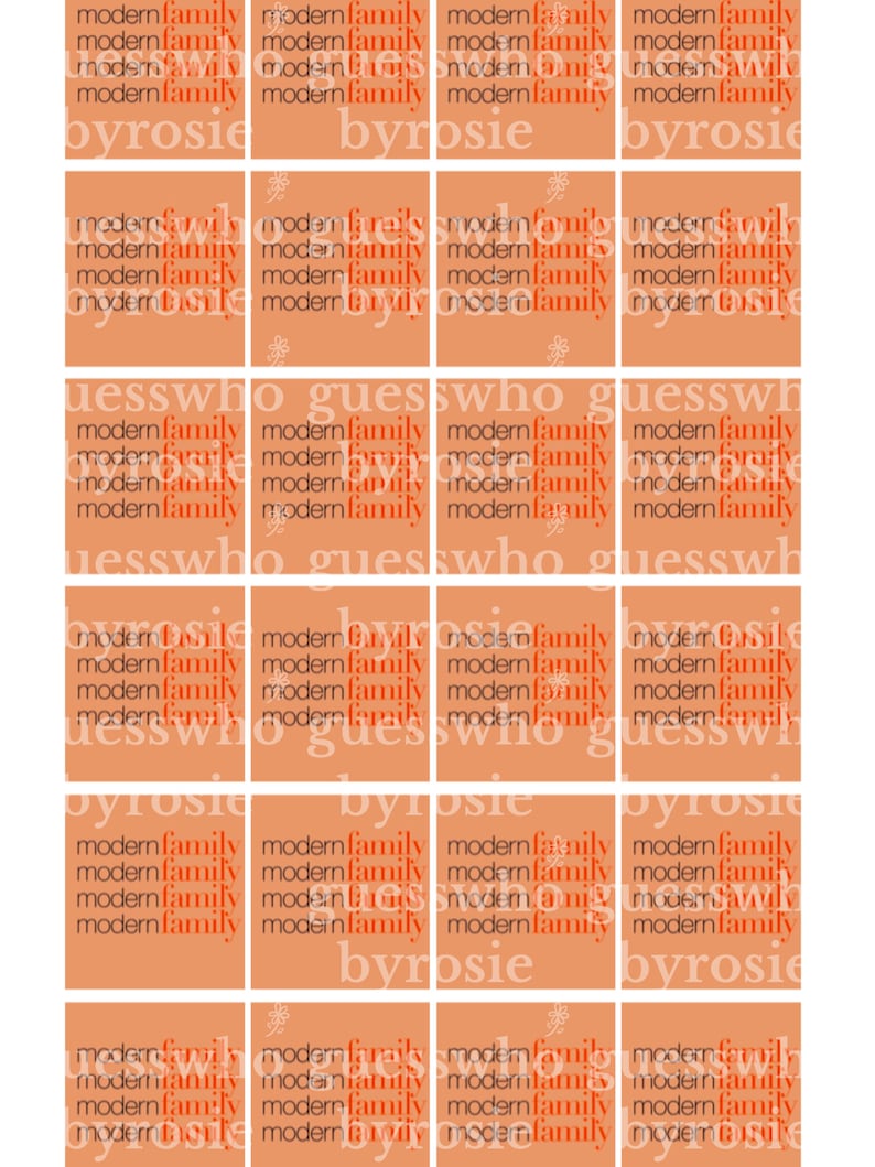 Printable Guess Who Cards Modern Family Edition - Etsy