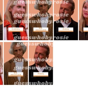 Printable Guess Who? Cards - FRIENDS Edition - Etsy