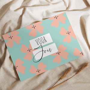 Wenskaart voor jou | veel liefs kaart | bloemen kaart | vrolijke kaarten | zomaar kaart | liefs kaart | lots of love kaart | liefde kaart