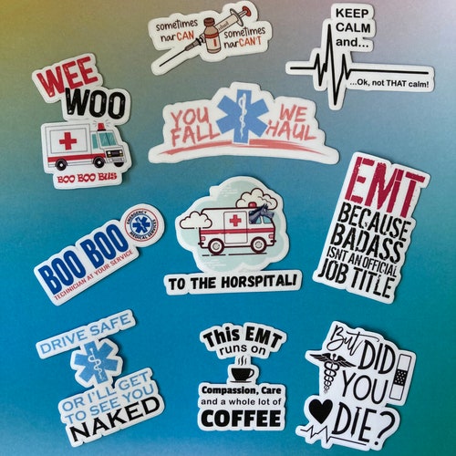 100 EMT Tears IV Bag Sticker Funny EMS Sticker Medical Etsy