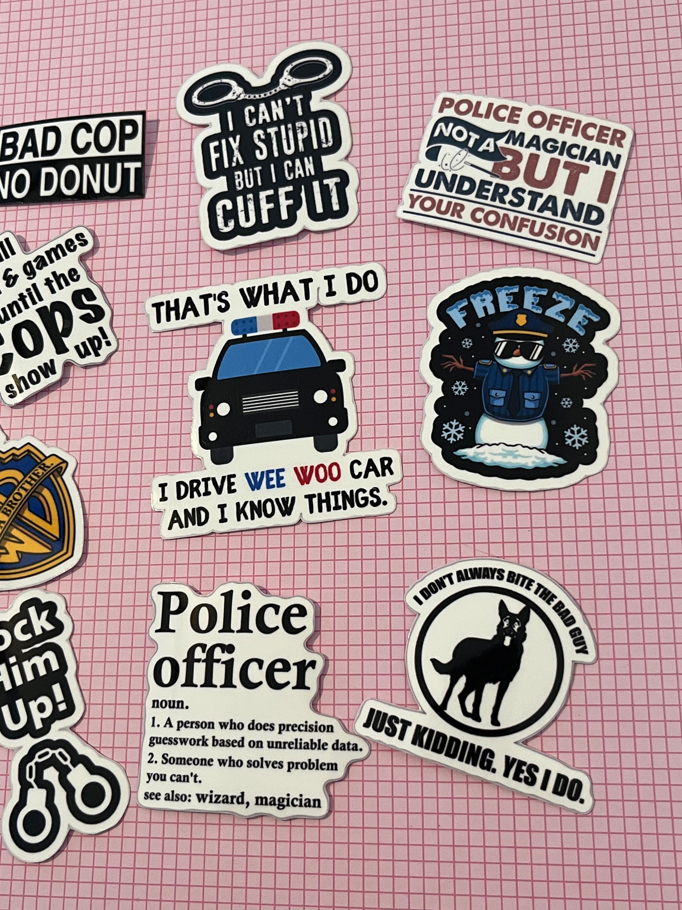 Funny Stickers For Police Officers