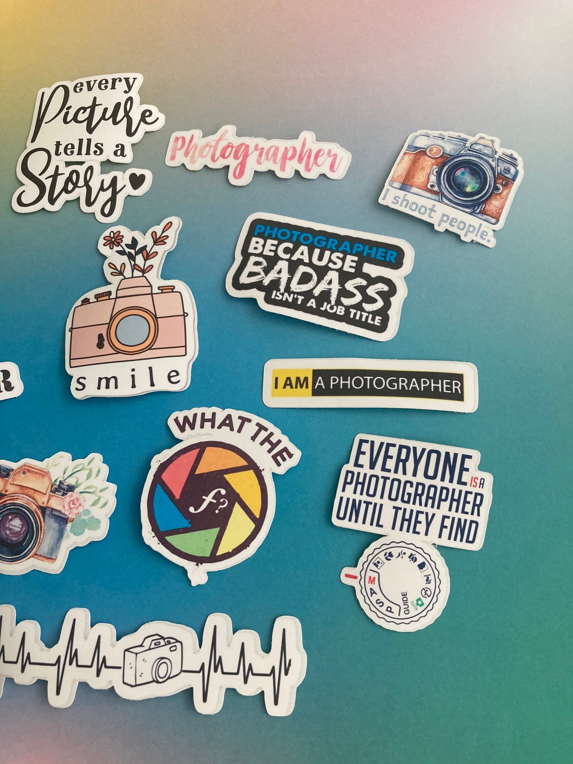 Photography Stickers Photography Decals Etsy UK