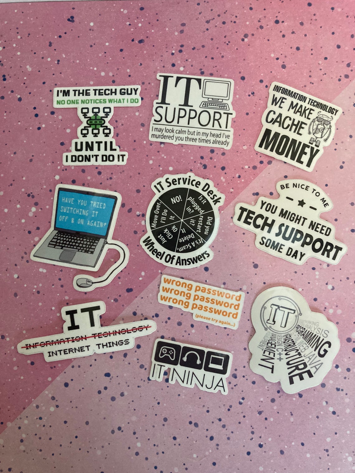 Tech Support Gifts Tech Support Stickers IT Info Tech Etsy