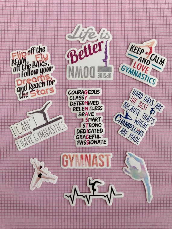 Gymnastics Gifts Gymnastic Stickers Gymnast Stickers | Etsy