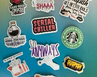 Bailey Sarian Sticker | Bailey Sarian Funny Stickers Pack | True Crime Stickers | 10 pcs sticker pack