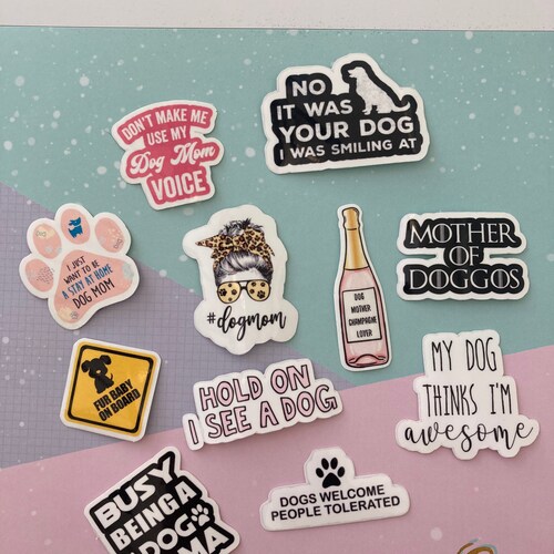 Dog Mom Gifts Dog Mom Stickers Set - Etsy