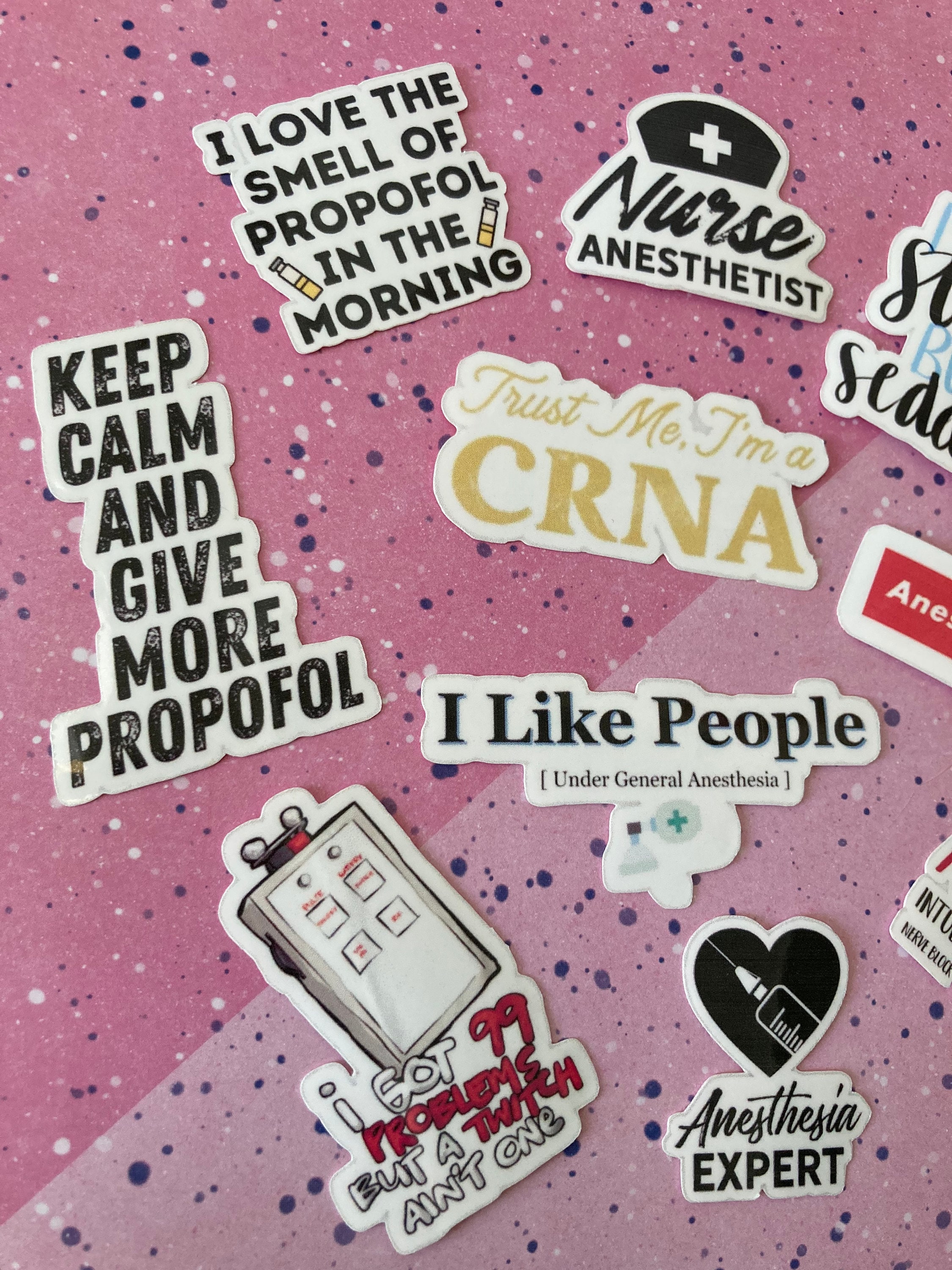 CRNA Gift Stickers | Nurse Anesthetist Week Gift Stickers Pack ...