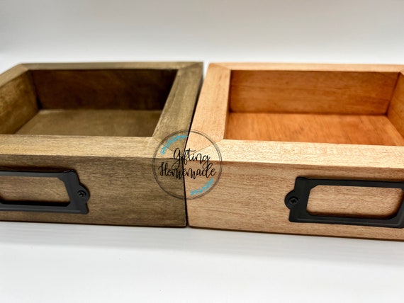 Wooden Index Card Organizer, Teacher Wooden Index Card Organizer, Altered Index  Card Holder 