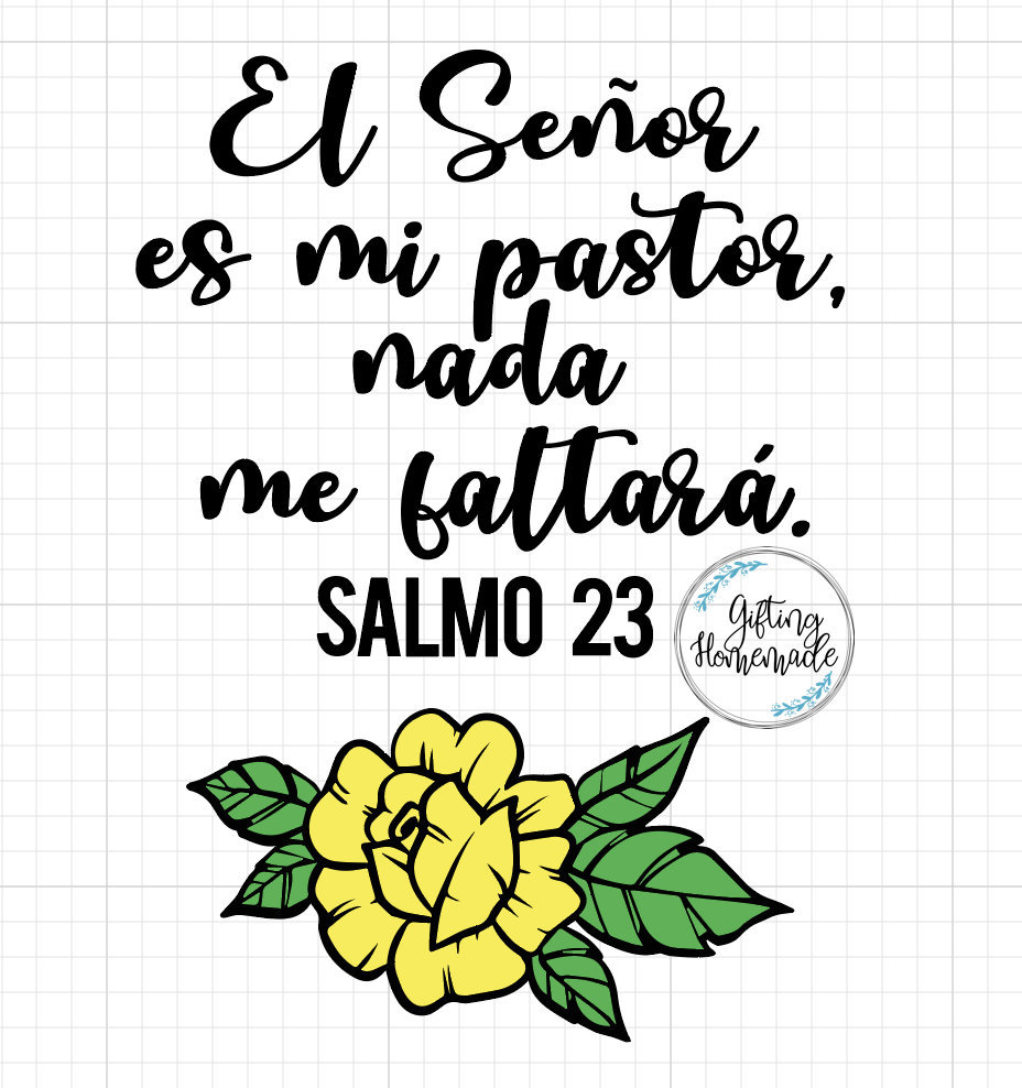 5 x 5 Meadow PMC Mini-Album, Salmo 23 (23rd Psalm, Spanish)