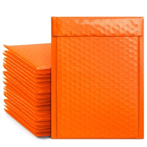 bubble mailers 6.5x10 inch orange bubble mailer 10-100 ct