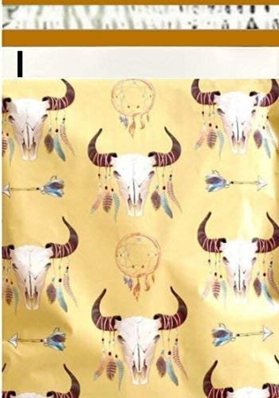 40 pack Boho Skull 10x13 Office Poly Mailers Polymailers Shipping Boutique 