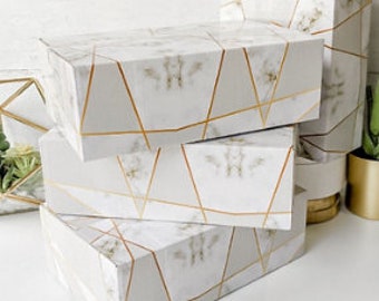 25 Marble 9x6x3 Designer Mailing Box