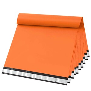 Polymailer orange 12x15 Inch Shipping Bags (10-100 Pack) Shipping Envelope w/ Self Seal Adhesive Strip Cute Poly Mailers