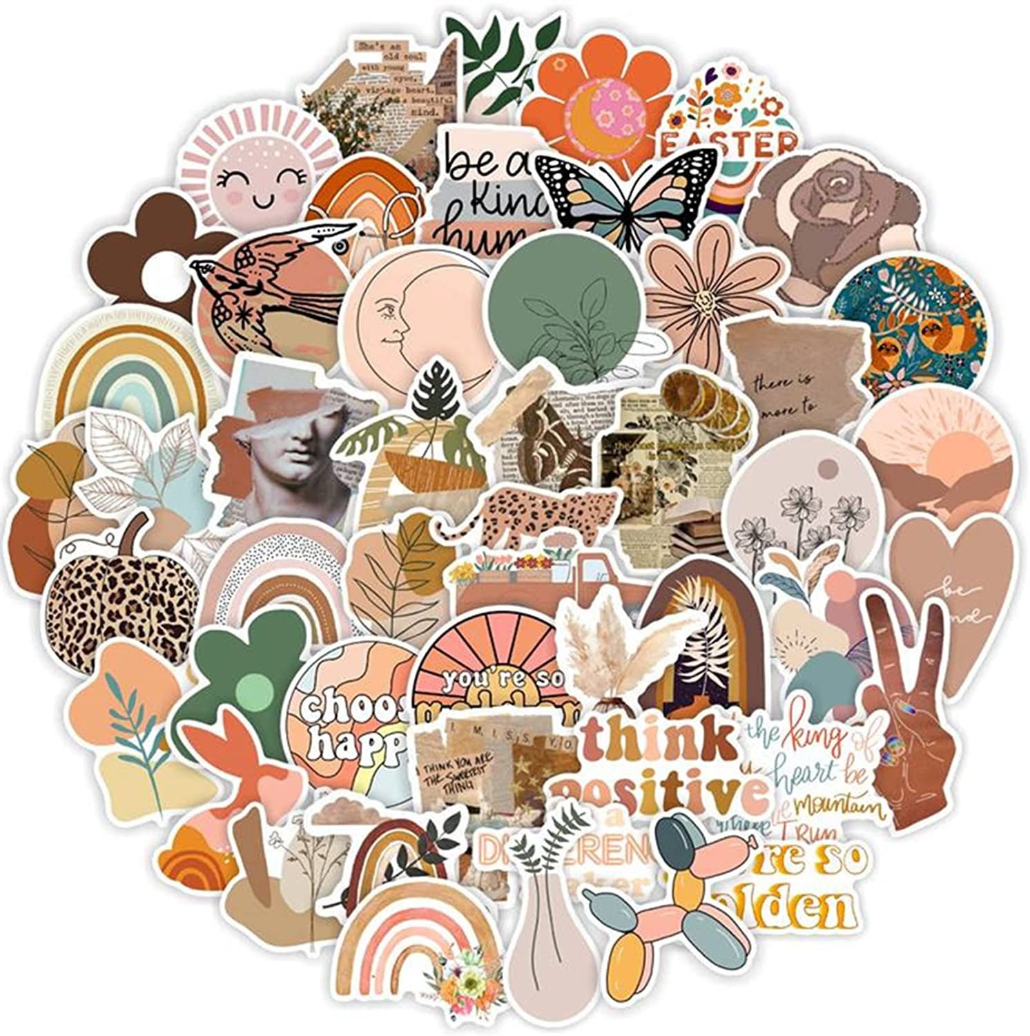 50-500 sticker Pack, boho Stickers, Stickers shipping Cute