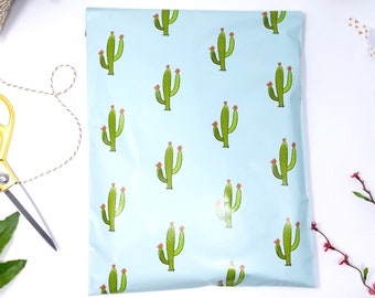 Polymailer cactus 10x13 Inch Shipping Bags (10-100 Pack) Shipping Envelope w/ Self Seal Adhesive Strip Cute Poly Mailers