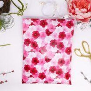 Polymailer floral 10x13 Inch Shipping Bags (10-100 Pack) Shipping Envelope w/ Self Seal Adhesive Strip Cute Poly Mailers
