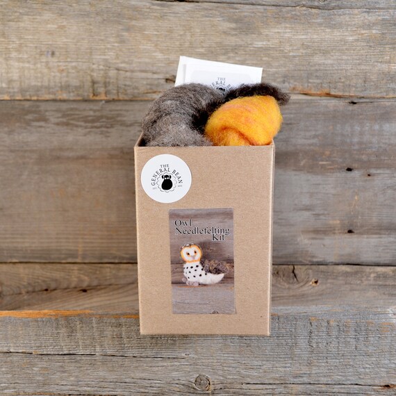 Woolbuddy Needle Felting Owl Kit