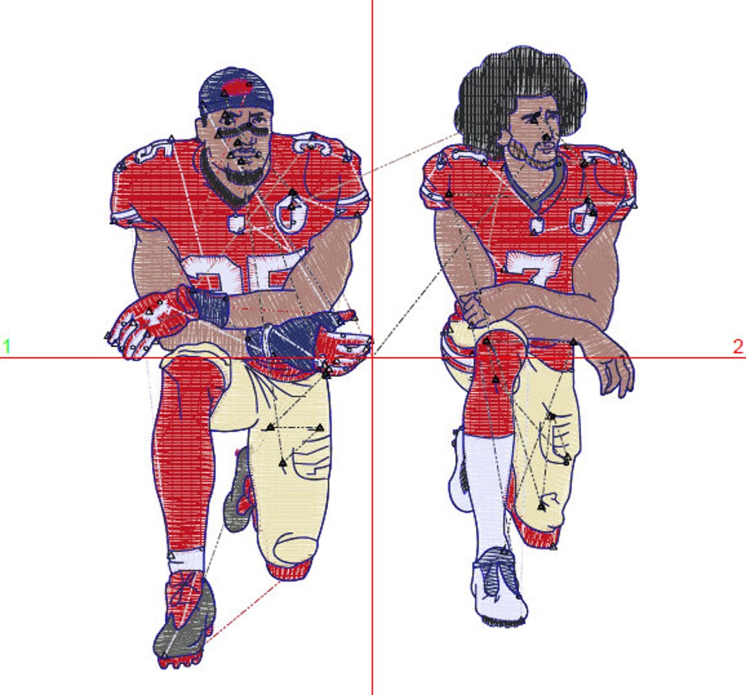 Black Lives Matter, Eric & Colin Kneeling Emb, Dst, Melco Ofm, PES, Embroidery Instant Download