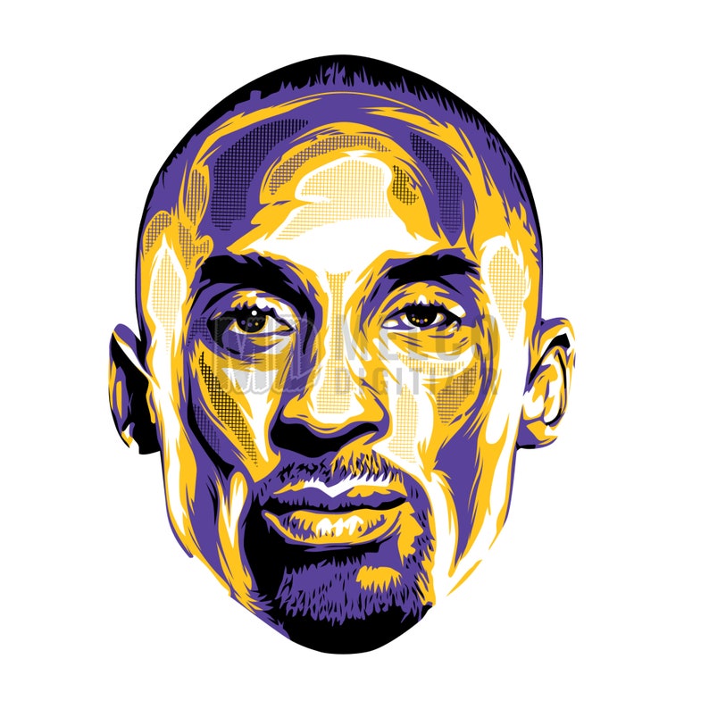 Kobe Bryant eps pdf svg png Tshirt Design Screen Etsy