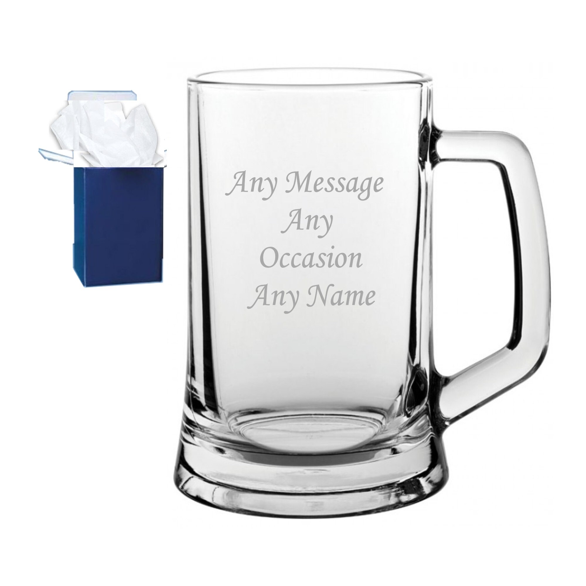 Boxed Engraved Glass Tankard Page Boy Gift 