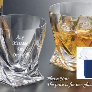 Personalised engraved whiskey glass whisky tumbler birthday gifts, 21st 30th, 40th , 50th any age ,,