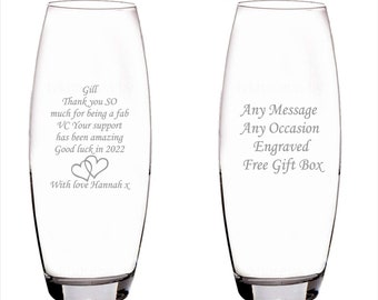 Personalised Engraved Glass Vase, Wedding gifts, Anniversary gifts, New home, Birthday gifts