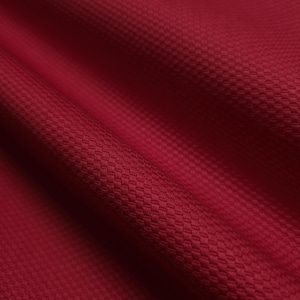 Red Cotton Pique Fabric by the Yard, 56" Wide Solid Drapery, 10oz Textured Honeycomb Upholstery Cloth for Pillows Cushions Curtains image 2