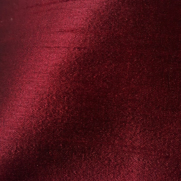 Fuchsia Red Dupioni Silk Fabric main image 1