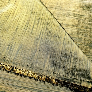 Metallic Gold Black Stripe Taffeta Fabric, Luxury Lining, Light Weight Faux Silk Fabric 58" by The Yard